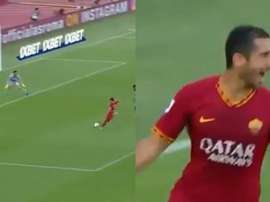 Premier match et premier but pour Mkhitaryan à la Roma. Capturas/Movistar