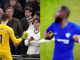 Rüdiger e Kepa são alvos da torcida. Captura/DAZN