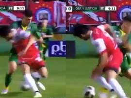 El centrocampista dejó su sello de calidad en el partido. Captura/TotalArgentina