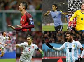 Cristiano, Cavani, Berg, Messi, Lewadnowski and Lozano have been banging in the goals. BeSoccer