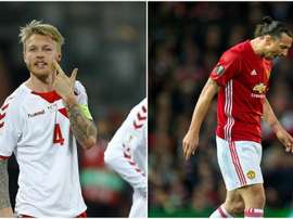 Kjaer et Ibra se retrouveront sur le terrain. EFE