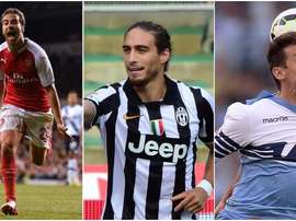 Montaje Martín Cáceres, Flamini, Klose. BeSoccer