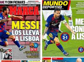 Portadas de la prensa deportiva del 09-08-20. Montaje/Marca/MD