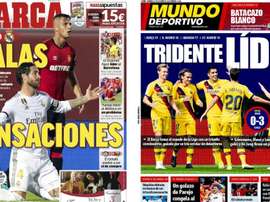 Les Unes des journaux sportifs en Espagne du 20 octobre 2019. Marca/MD