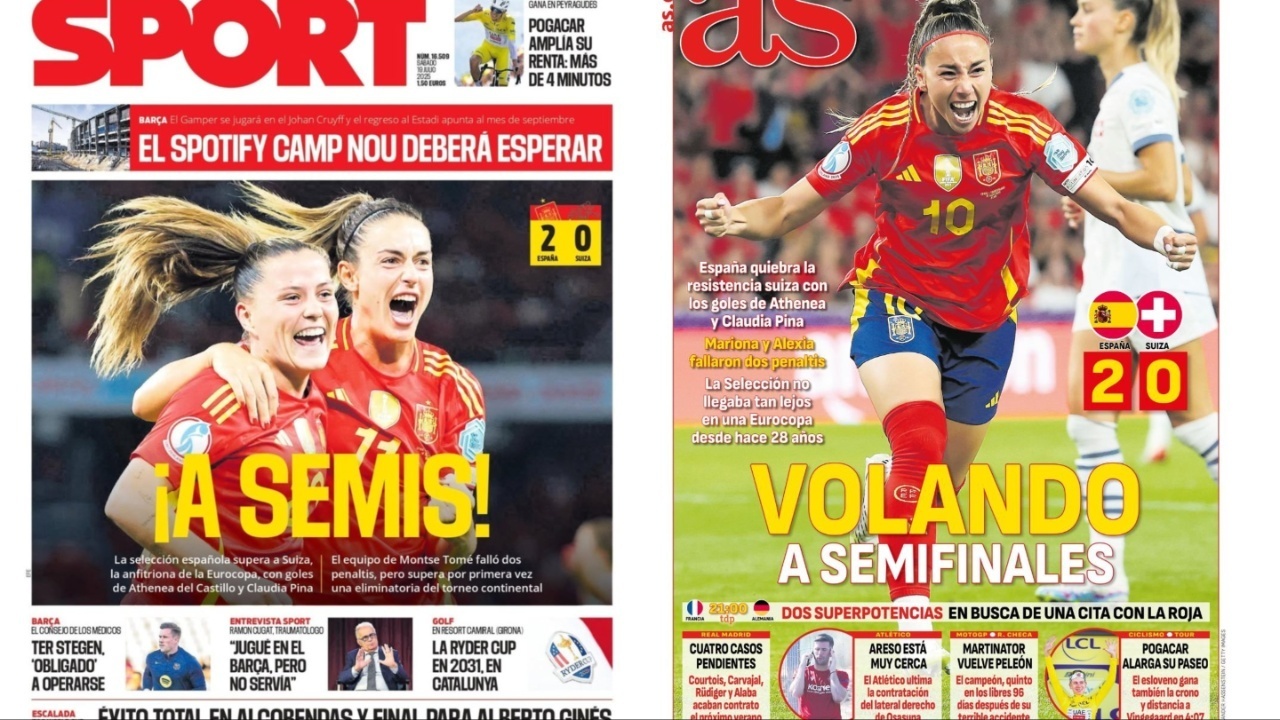 Portadas de la prensa deportiva del 19-07-25