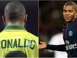 Mbappé é comparado a Ronaldo Fenômeno. EFE/AFP