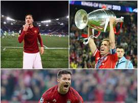 Collage Xabi Alonso, Lahm et Totti. Besoccer