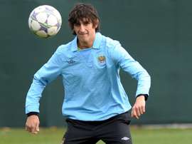 Montenigrin international defender Stefan Savic, pictured in training on November 21, 2011, signed for Spanish side Atletico Madrid from Serie A outfit Fiorentina