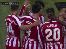 Atletico victorious over Barcelona to go through through to Super Cup final. Captura/Movistar+