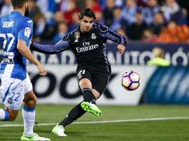 Morata esteve em grande em Leganés com um bis no 1º tempo. Twitter Real Madrid