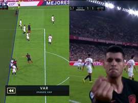 Morata empata a partida. Captura/Movistar+/BeInSports
