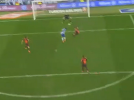 Moreno headed home to take the lead for Espanyol. Twitter