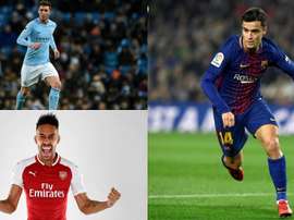 Laporte, Aubameyang y Coutinho, en la lista. BeSoccer