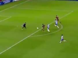 Murillo marcó el primer gol del Argentina-Venezuela con una gran definición. Youtube