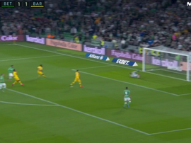 Nabil Fekir redonné l'avantage au Betis. Capture/MovistarLaLiga