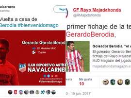 Un joueur a été 'recruté' dans eux équipes le même jour. Twitter