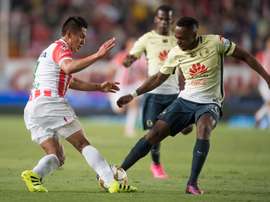 Necaxa casi consigue la victoria ante América. ClubAmérica