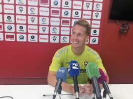 Susaeta tuvo que ser sustituido ante el Mallorca. Twitter/AlbaceteBPSAD