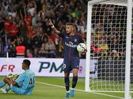 O brasileiro apontou mais dois gols, agora no Parque dos Príncipes. Twitter/PSG