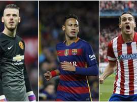 Neymar, Koke y De Gea, tres de los protagonistas de las filtraciones de Football Leaks. BeSoccer