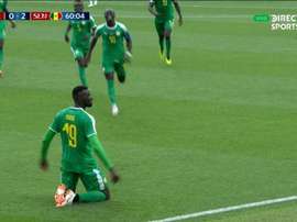Niang heureux après son but. Capture/DIRECTVSports