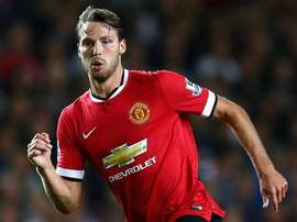 Nick Powell, en un partido con el Manchester United. Twitter