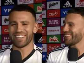 Otamendi bromeó sobre el equipo de su hijo. Captura/ESPN