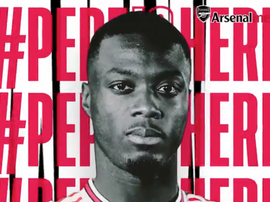 Arsenal contrata Pépé por 80 milhões. Twitter/Arsenal
