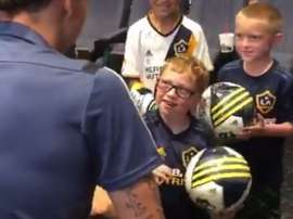 Zlatan et un petit blagueur. LAGalaxy