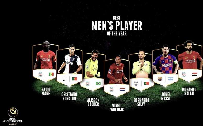 Les nominés pour le Meilleur Joueur des Globe Soccer Awards 2019. Globe_Soccer