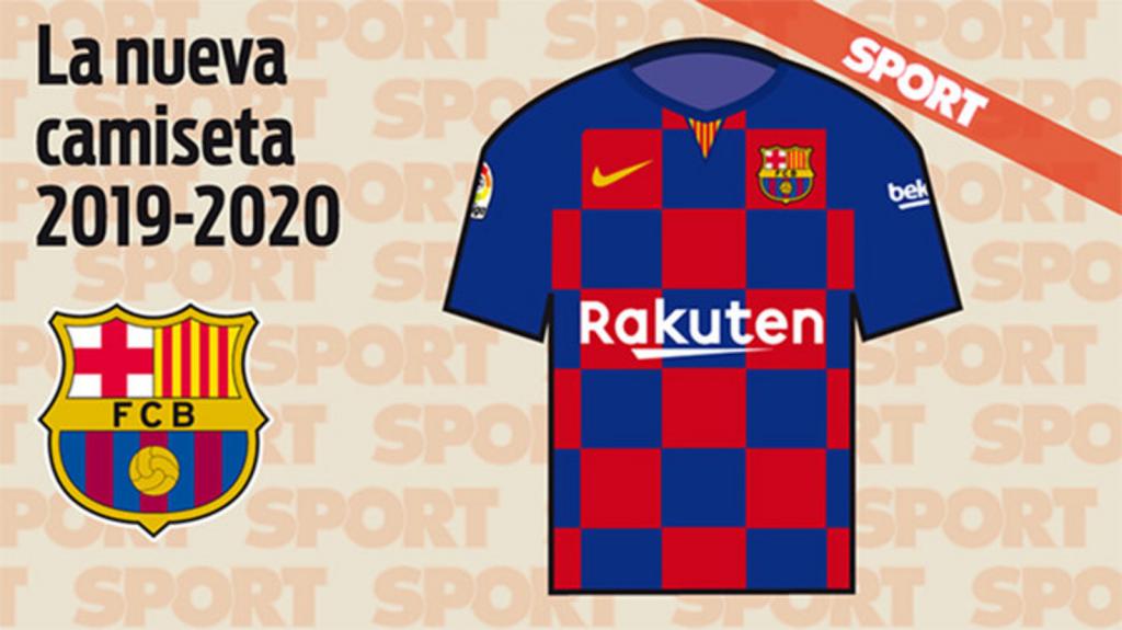 camiseta barsa cuadros