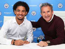 New Manchester City signing Douglas Luiz. Twitter/ManchesterCity