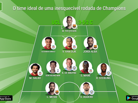 O time ideal das partidas de volta das quartas de Champions. BeSoccer