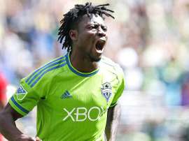 Obafemi Martins durante su etapa en la MLS. Twitter