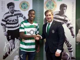 Lumor assinou pelo Sporting CP.Twitter/Sporting_CP