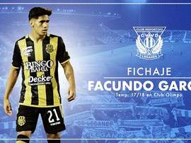 Facundo García firmó hasta 2023. Twitter/CDLeganes