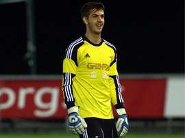 Oliver Davies, portero del Swansea City. Swanseacity