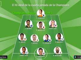Este fue el once ideal de la UEFA en la cuarta jornada. BeSoccer