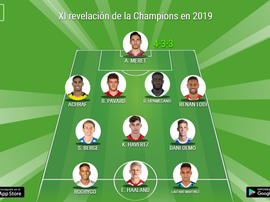 O XI revelação da Champions em 2019. BeSoccer