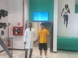 Ricardo Orsolini, pasando el reconocimiento médico con la Juve. Juventus