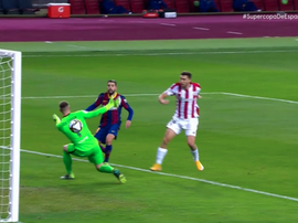 De Marcos took 2 minutes to equalise after Griezmann goal. Screenshot/Vamos