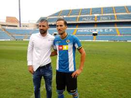 El delantero llegó al club el pasado verano. HerculesCF