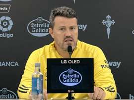 Óscar García lamentó el penalti pitado. Captura/RCCelta