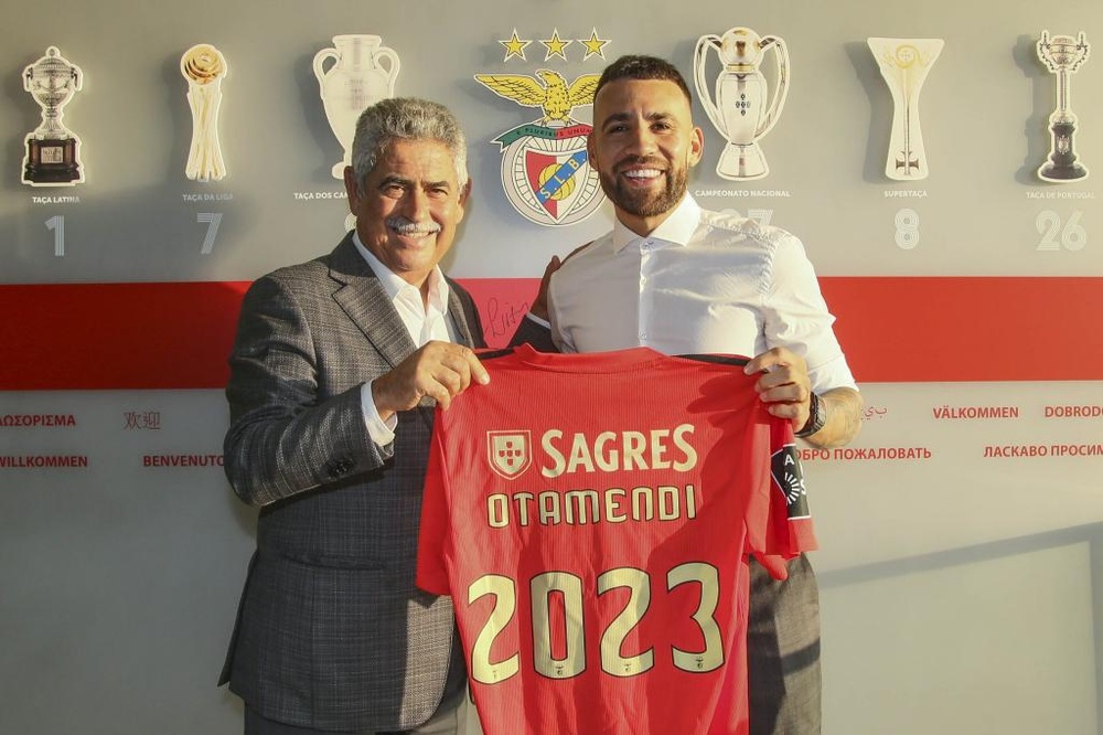 Otamendi firma con el Benfica hasta 2023