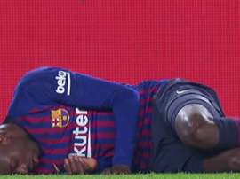 Dembélé teve que ser substítuido. beINSports