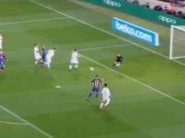 Alcácer marque le 1-0. Captura/beINSports