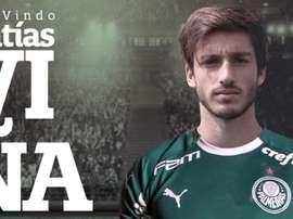 Palmeiras anuncia a contratação do lateral uruguaio Matías Viña. Twitter @Palmeiras