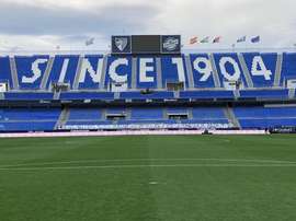La Rosaleda exhibirá una pancarta en ánimo a Julen. Twitter/FondoSur1904