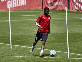 El Girona cambia la manera de trabajar este lunes. Twitter/GironaFC