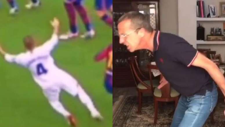 Soria intentó ridiculizar la falta sobre Ramos y recibió su reprimenda. Instagram/Cristobalsoria1
